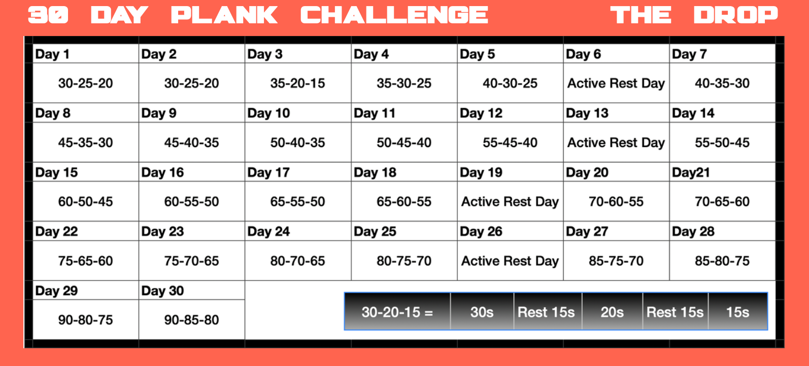 The Plank Challenge